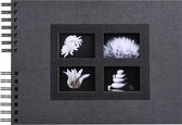 Fotoalbum PASSION - spiraalgebonden - 50 zwarte bladen - 32x22cm, Zwart
