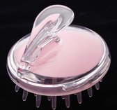 Massage borstel - zowel nat haar als droog haar wassen - pink massage brush - 1 stuk