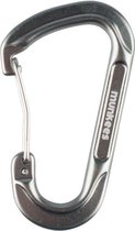 Munkees Karabijnhaak D-shape Draadsluiting 6 X 60 Mm Grijs