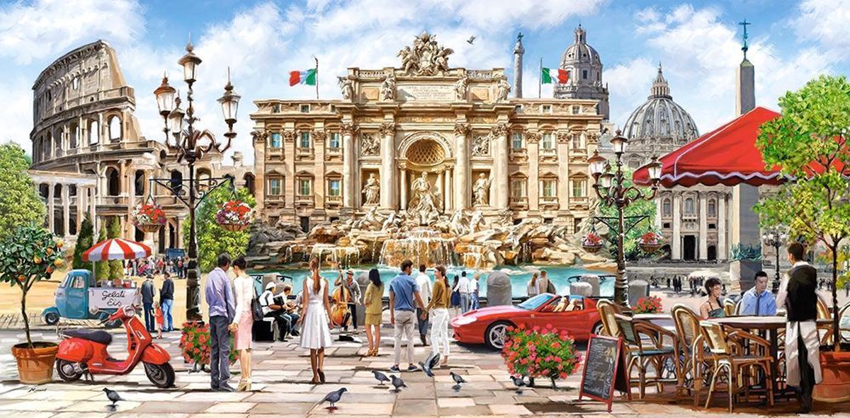 Castorland Splendor of Rome – Puzzel – 4.000 stukjes – Satijnen afwerking – Perfecte pasvorm – Europese kwaliteit — afbeelding 2