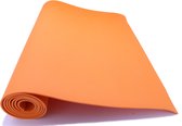 Yoga mat | Oranje | 183 x 61 x 0,4 cm | Inclusief draagtas