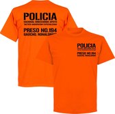 Ronaldinho Prison T-shirt - Oranje - 4XL