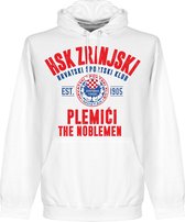 HSK Zrinjski Established Hoodie - Wit - XXL