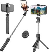Selfie stick tripod bluetooth - Selfiestick iphone/Huawei/Samsung -foto maken met de hoofdcamera
