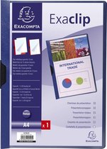 25x Presentatiemap Exaclip - A4, Blauw