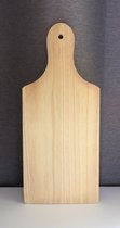 Houten snijplank paulownia met handvat 32,5 x 14 x 1,2 cm