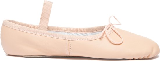 Balletschoenen Roze Meisjes - Voor Kinderen - Rumpf 1001 - Leer - Hele Zool - Maat 26