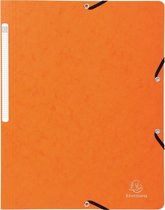 25x Elastomap zonder klep in glanskarton 400gm² - A4, Oranje