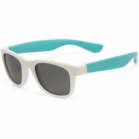 KOOLSUN® Wave - kinder zonnebril - Wit Aquarius - 3-10 jaar - UV400 - Categorie 3