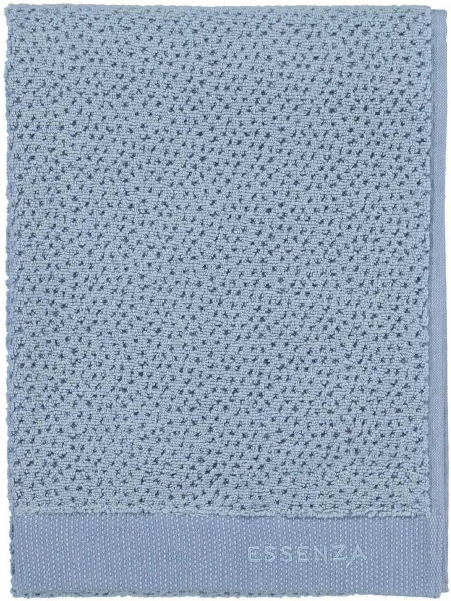 ESSENZA Connect Organic Breeze Handdoek Blauw - 70x140 cm