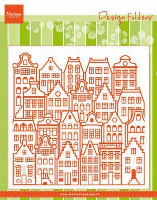 Marianne Design Embossing Folder Dutch houses bol