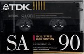 TDK SA 90 - AUDIO TAPE (CASSETTE BANDJE) - 90 MIN (2 X 45) - VINTAGE TAPE UIT 1990