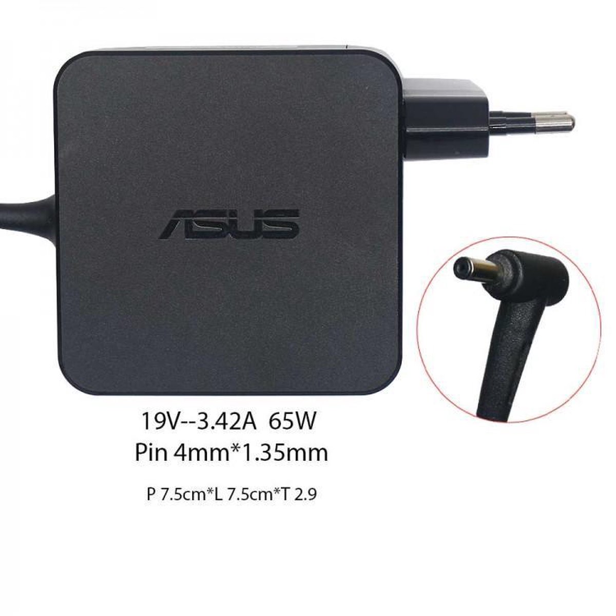ASUS adapter 3,42a 65W 19v 4 mm pin | bol.com