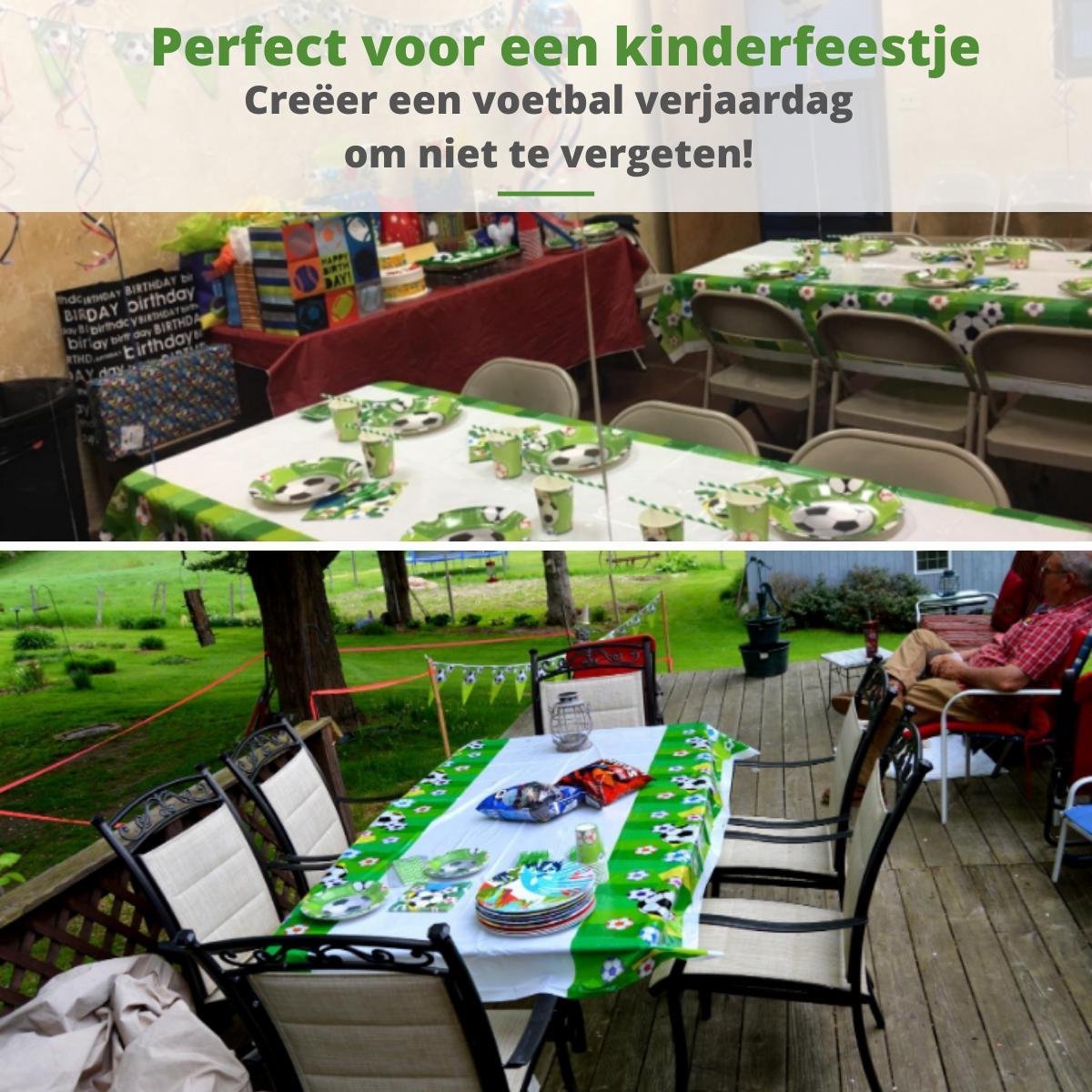 2 Stuks Voetbaltafelkleed – Groot Rechthoekig Tafellaken Met Voetbalveldprint, Perfect Voor Feestjes, Verjaardagen En Evenementen