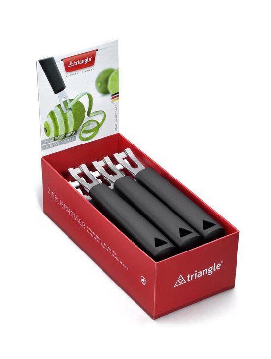 Canneleur Vertical Gustav – En Acier Inoxydable – Pour Décorer Légumes, écorces D'agrumes – 14,3 Cm - 11