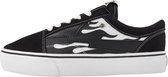 MACK LIGHTNING Heren lage sneakers vlammen - Zwart - maat 44