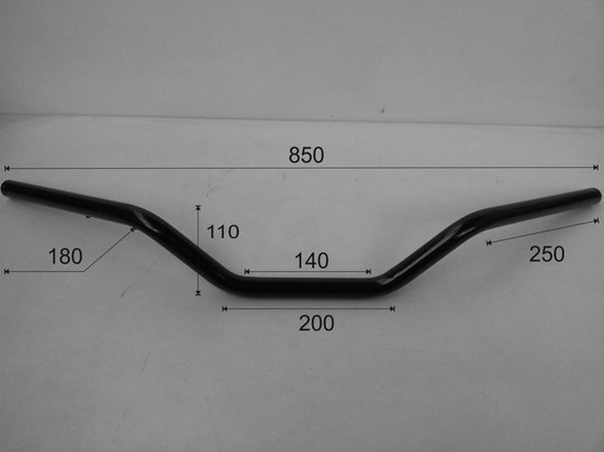 Westland Customs Apehanger Stuur – 7/8 Inch (22 Mm), Chroom, 38 Cm Hoog – Gemaakt In Nederland