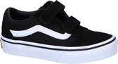 Vans Youth Ward V Suede/Canvas Sneakers - Black/White - Maat 34