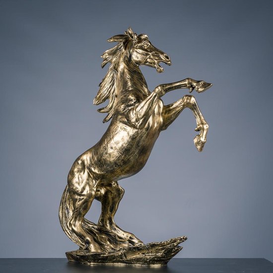 Statues de résine de cheval debout, Figurines d'art de cheval décoration  maison et Bureau décoration