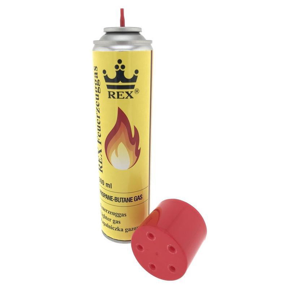 4x Briquet gaz / gaz butane 300 ml Recharge briquet cartouche Rex