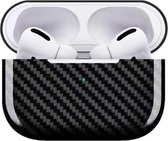 YONO Carbon Hoesje geschikt voor Apple Airpods Pro / Pro 2 – Hard Case - Beschermhoes - Zwart