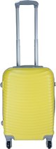 Handbagage koffer 55cm 4 wielen trolley - Licht Geel