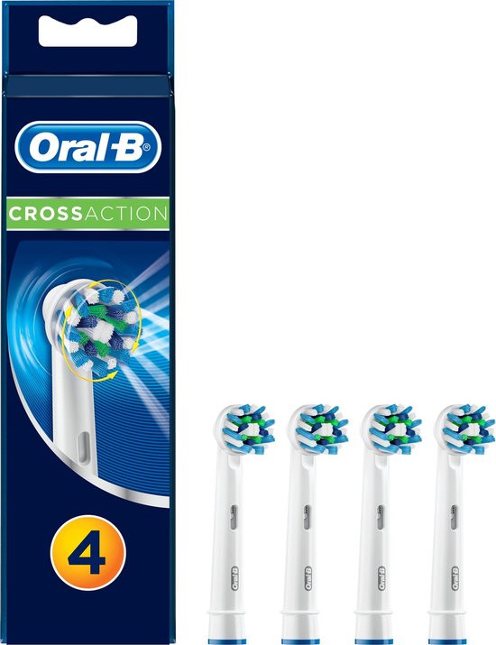 Oral-B CrossAction Opzetborstel 4 Stuks