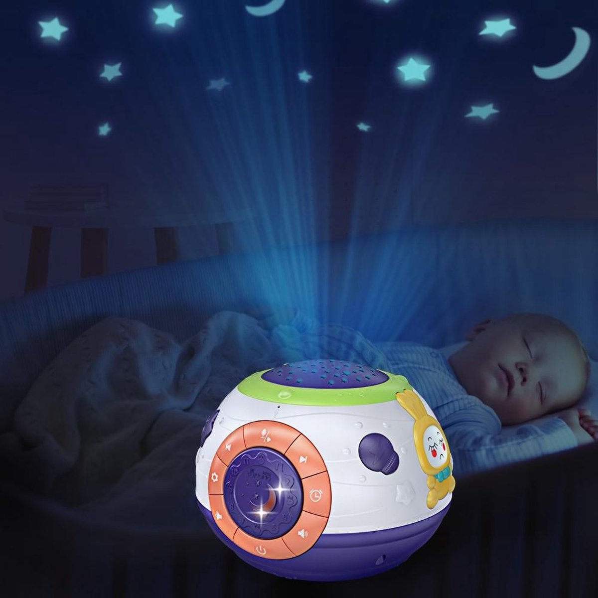 Bejaarden som merk Tumama® Nachtlampje Sterren Projector Baby Sterrenhemel - Nachtlamp met  Muziek Liedjes... | bol.com