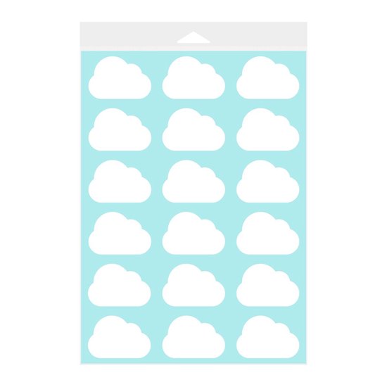 Wolken Muurstickers - Wolkjes Decoratie Stickers - Kinderkamer - Babykamer  -... | bol.com