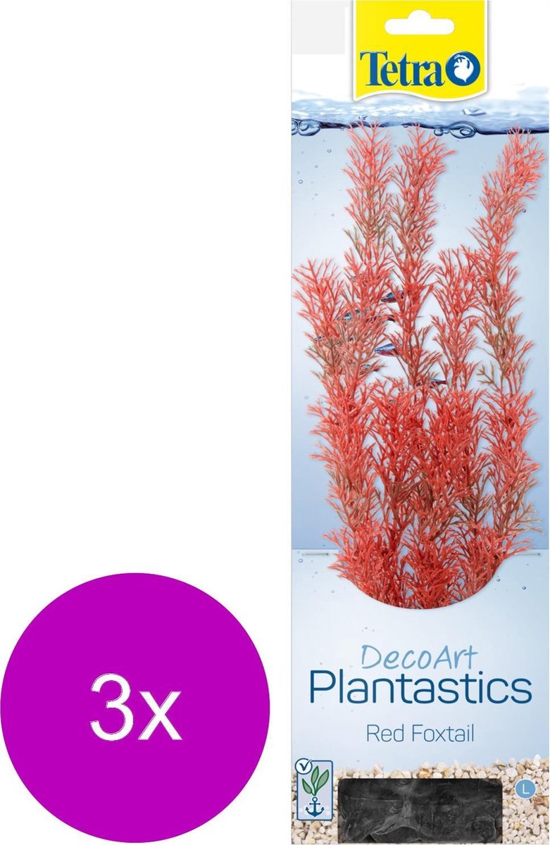 Tetra Decoart Plantastics Foxtail 36 cm - Aquarium - Kunstplant - 3 x Large