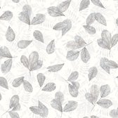 Evergreen | bladeren | beige, zand, grijs, paars | behang 0,53x10m