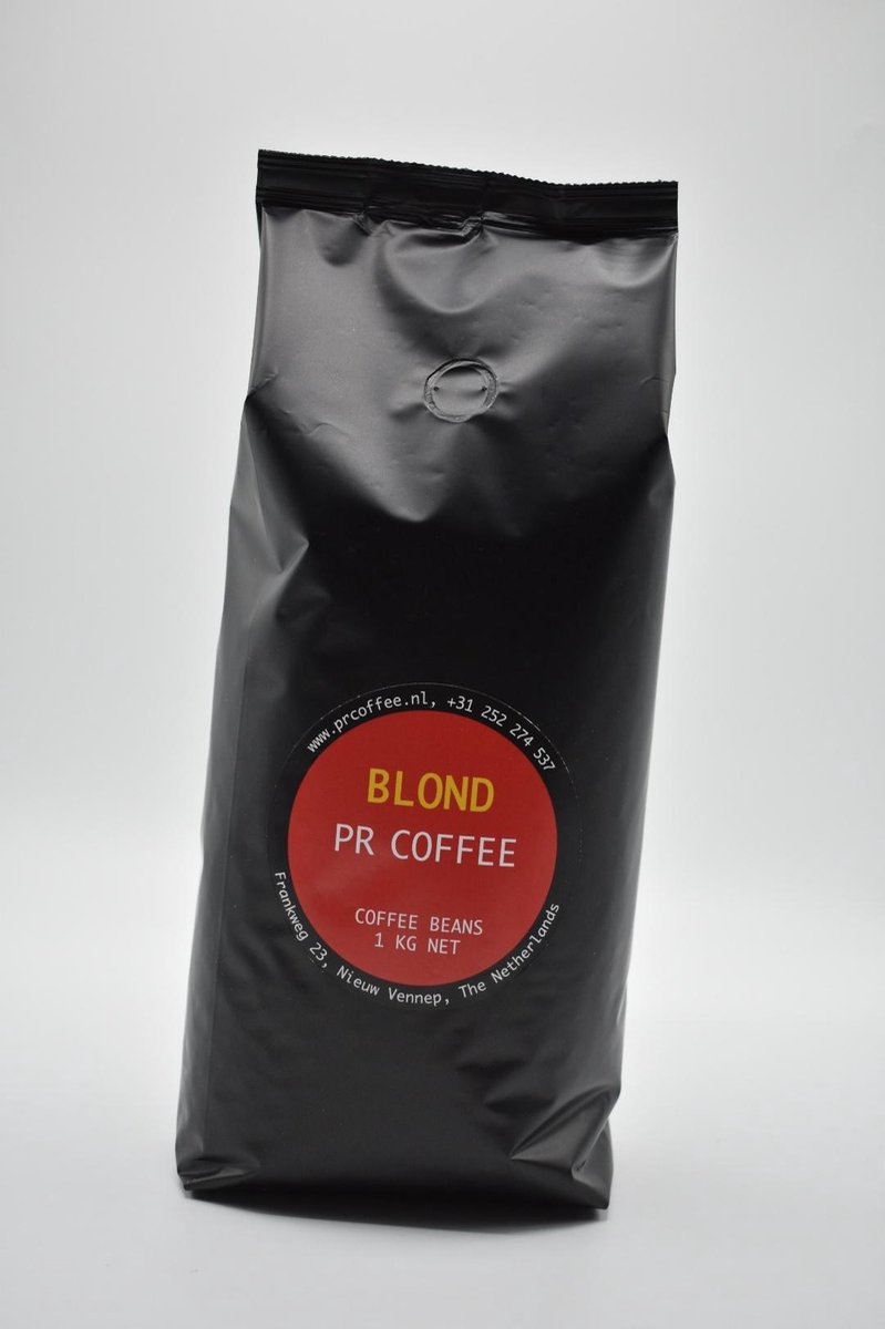 PR Coffee - Blond Roast koffiebonen 1 kg - Intensiteit 4/5 | cappuccino blend | espresso blend