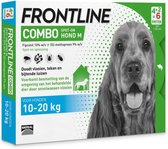 Frontline Combo - M: van 10 tot 20 kg - Anti vlooienmiddel en tekenmiddel - Hond - 6 pipetten