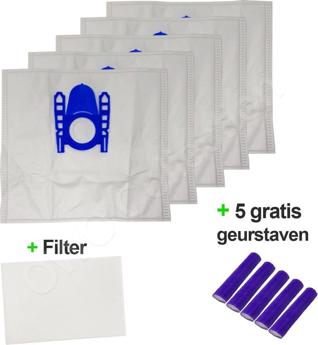 OWO collection Bosch, Siemens D, E, F, G, H Stofzuigerzakken - 5x stofzak - 1x filter - 5x luchtverfrissers | stofzuigerzakken