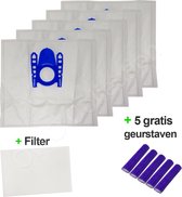 OWO collection Bosch, Siemens D, E, F, G, H Stofzuigerzakken - 5x stofzak - 1x filter - 5x luchtverfrissers | stofzuigerzakken