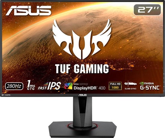 ASUS TUF VG279QM - Full HD IPS Gaming Monitor - 280hz- 27 inch