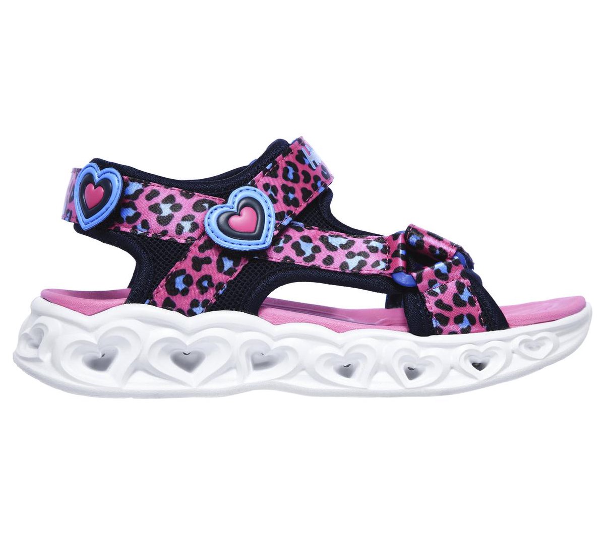 Skechers Heart Lights sandalen met lichtjes - Roze - Maat 35 | bol.com