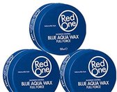 RED ONE X3 MAXIMUM CONTROL BLUE AQUA HAIR WAX FULL FORCE 150ML