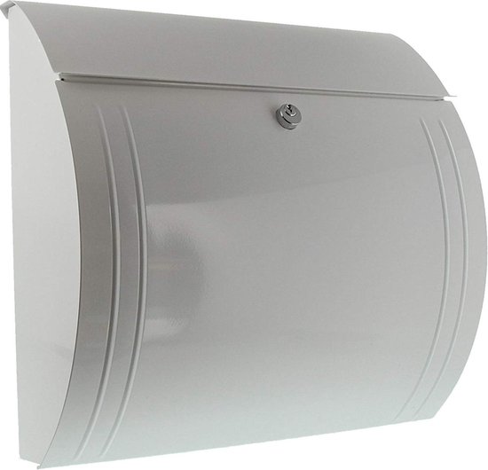 Brievenbus in mailbox design V12 antraciet poedercoating wandbrievenbus post