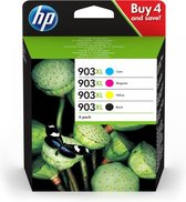 HP 903 XL - 3HZ51AE- Inktcartridges Zwart + Kleur ( Cyaan / Magenta / Geel )