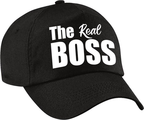 Le vrai patron casquette / casquette noir avec lettres blanches pour femme  - casquette... | bol.com