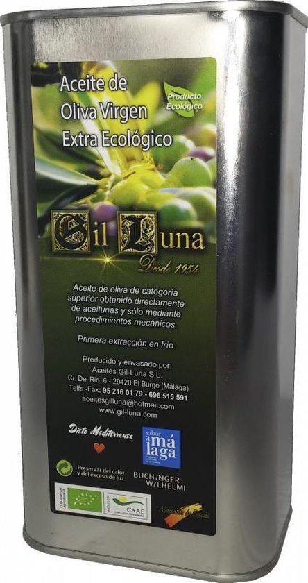 Biologische Extra Virgin Olijfolie - Gil Luna 1L