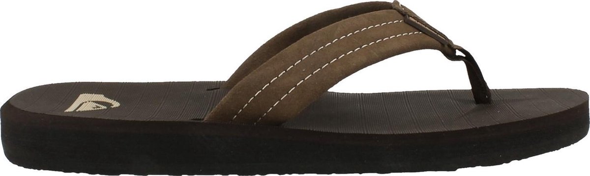Quiksilver Carver Suede Heren Slippers Bruin