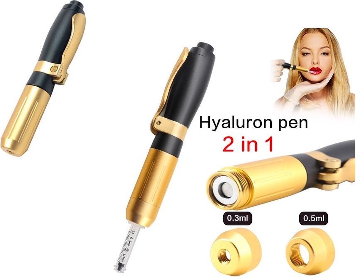 Hyaluron pen 2 in 1 0.3 en 0.5 Kop voor het verwijderen van rimpels en  vullen van... | bol.com