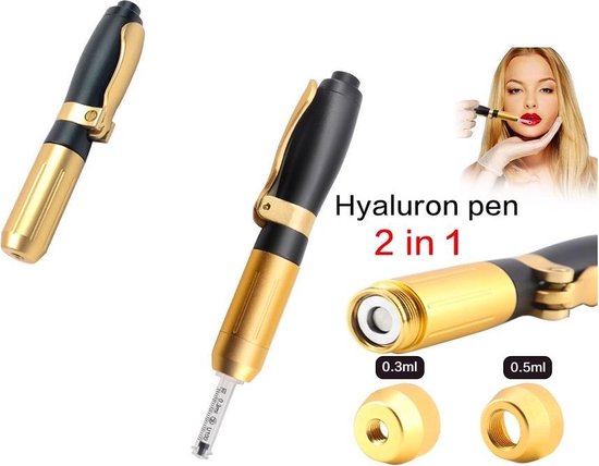periodieke meer en meer Onbemand Hyaluron pen 2 in 1 0.3 en 0.5 Kop voor het verwijderen van rimpels en  vullen van... | bol.com