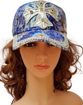 Thannaphum Glitter & Glamour cap - Kruis blauw