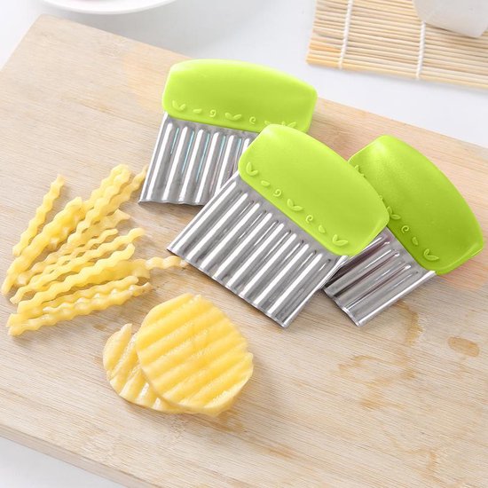 1pc/6pcs Coupe-Crinkle, Couteau Ondulé, Couteau Crinkle En Acier Inoxydable  Amélioré, Coupe-Frites Français De Cuisine Sécuritaire, Trancheuse Ondulée  Pour Fruits Légumes Salade Carotte Pomme De Terre Frites, Outils De Cuisine  - Temu France