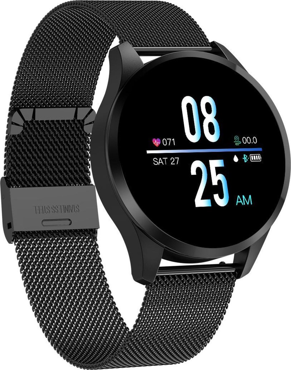 SAMMIT® Heren Smartwatch Zwart Met Stappenteller Meldingen
