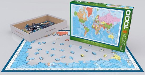 Puzzle Carte du monde, 1 000 pieces