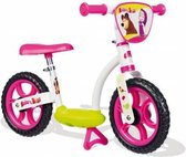 Smoby Loopfiets Masha en de Beer | Balance fiets met pikkel | Verstelbare Leerfiets met voetsteun en standaard